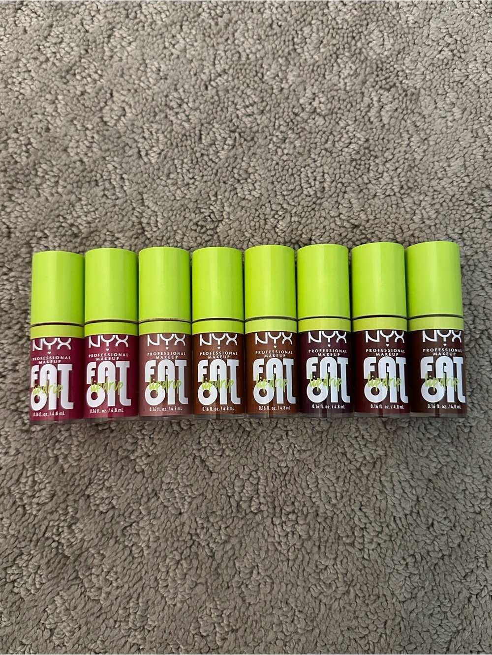 BRAND NEW NYX Fat Oil Lip Drip Lip Gloss Oil 8-Piece Lot